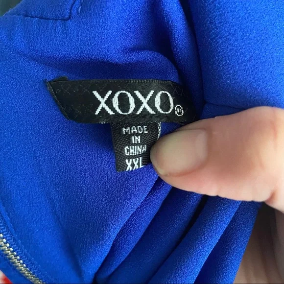 XOXO Embellished Royal Blue Tank Top - Picture 5 of 7